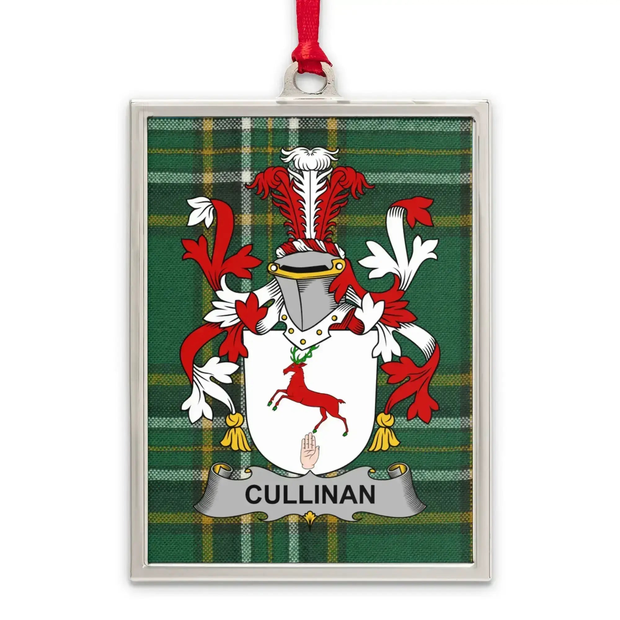Cullinan Coat of Arms Plaid Design Ornament product