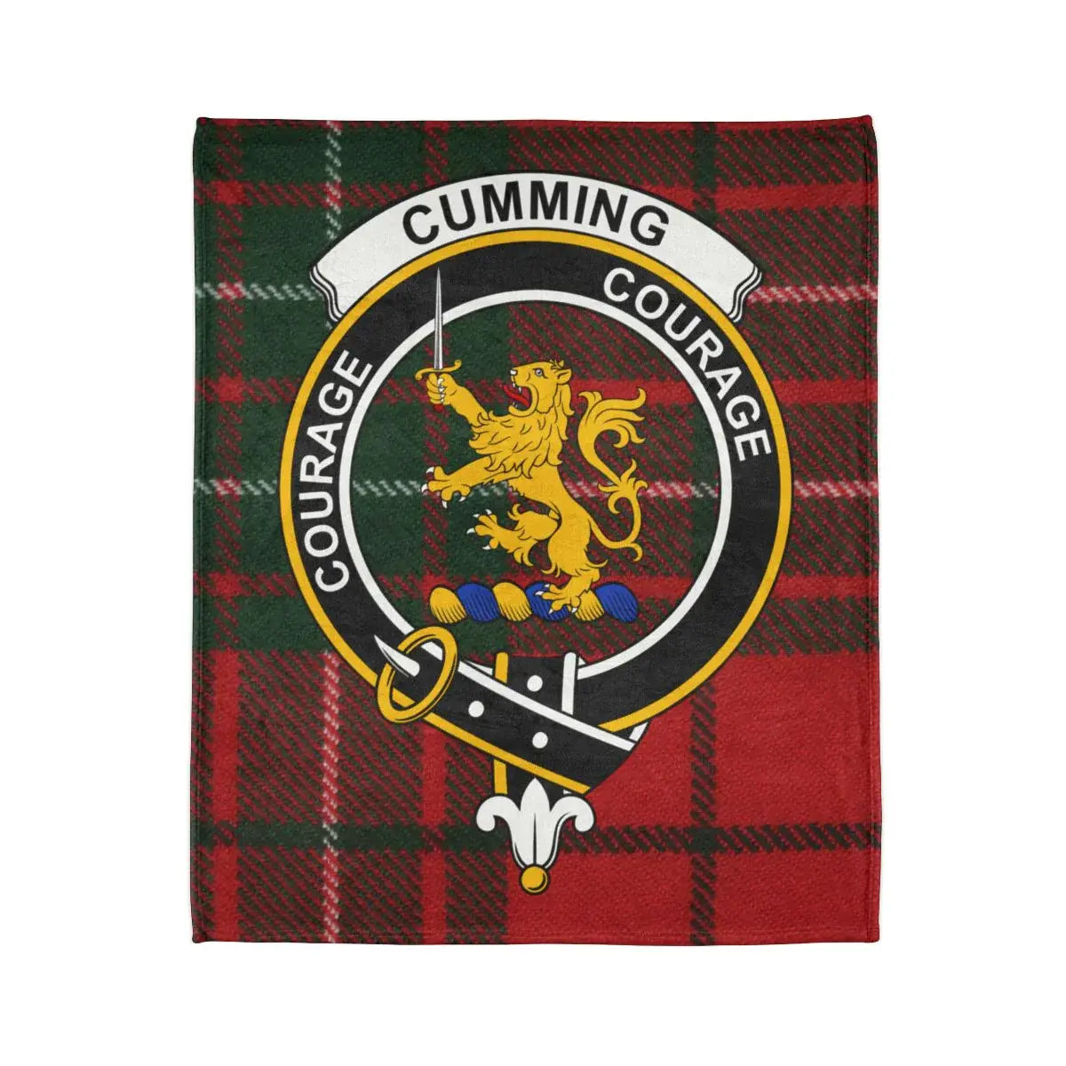 Cumming Courage emblem printed blanket product