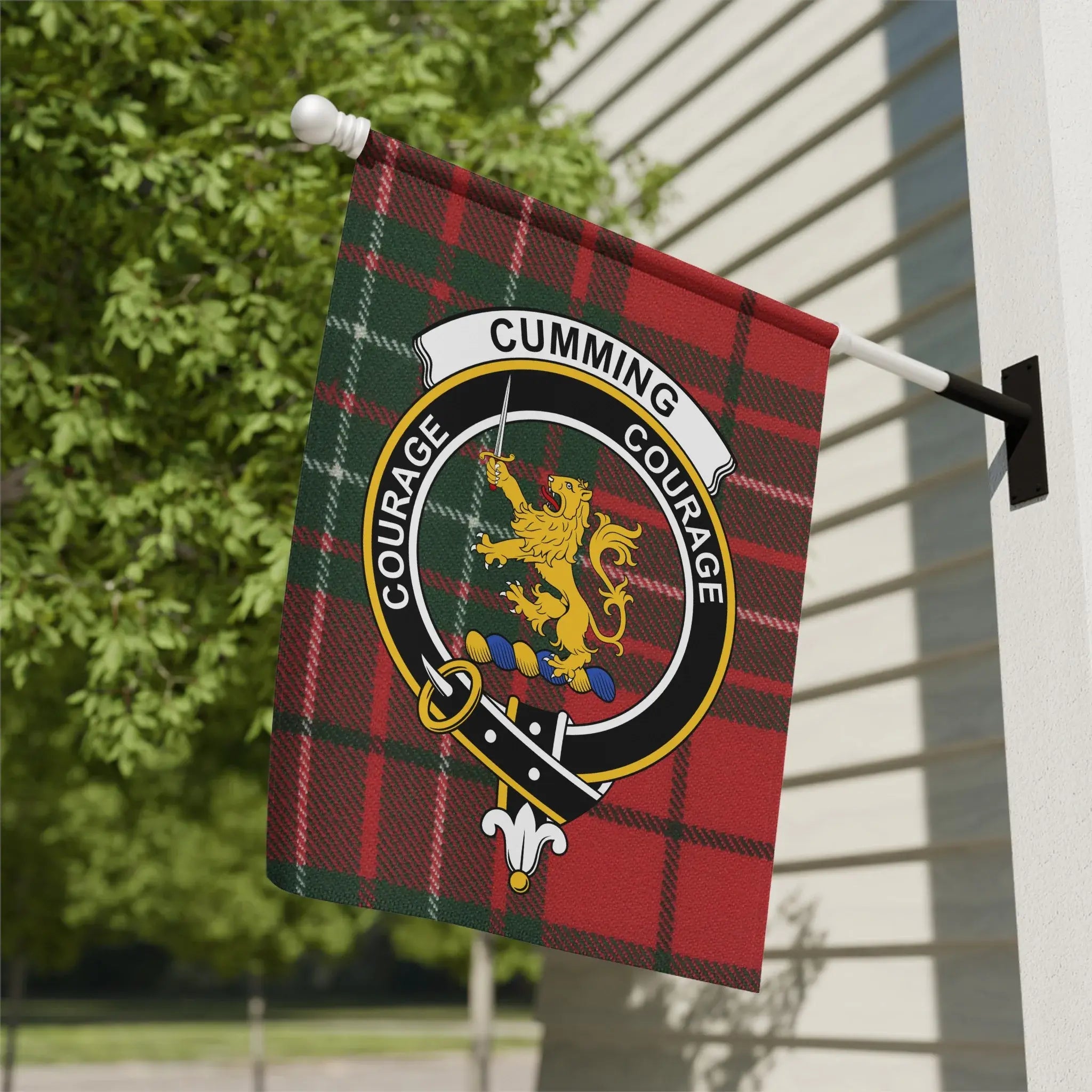 Cumming Courage Scottish Lion Plaid Flag product