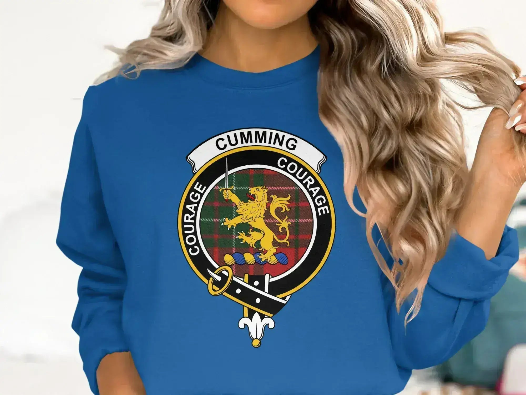 Cumming Courage Crest Design Comfortable Sweatshirt Product