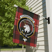 Cunningham Clan Crest Tartan Garden Flag – Scottish Heritage