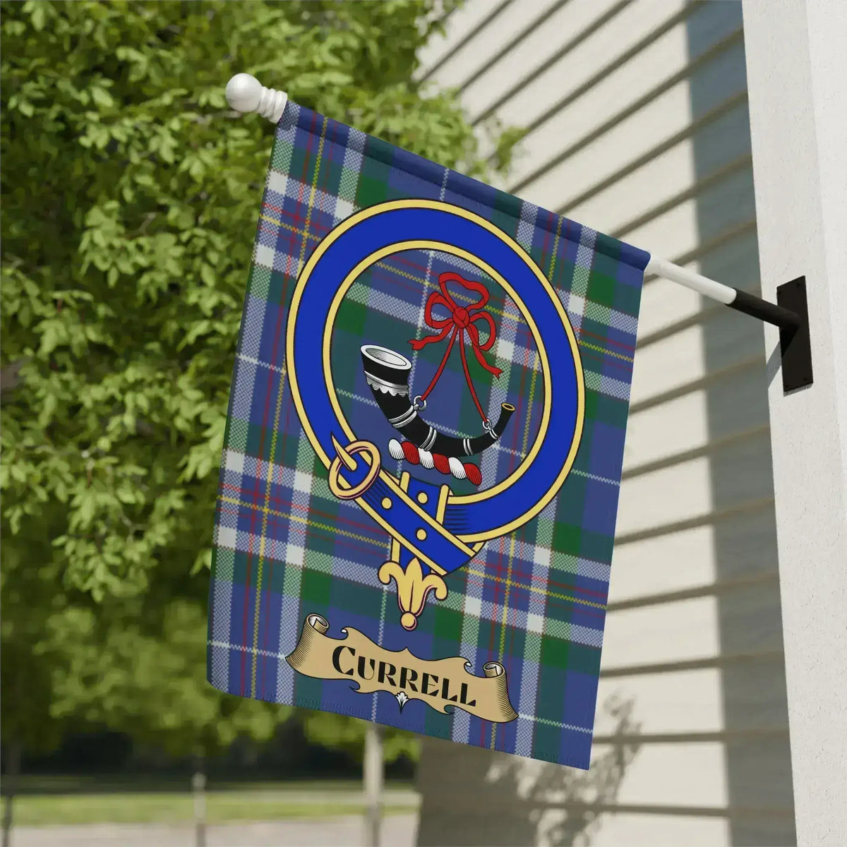 Currell Tartan Patterned Decorative Flag