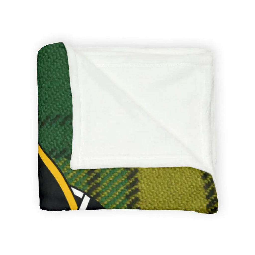 Cozy Green and Yellow Plaid Patterned Blanket