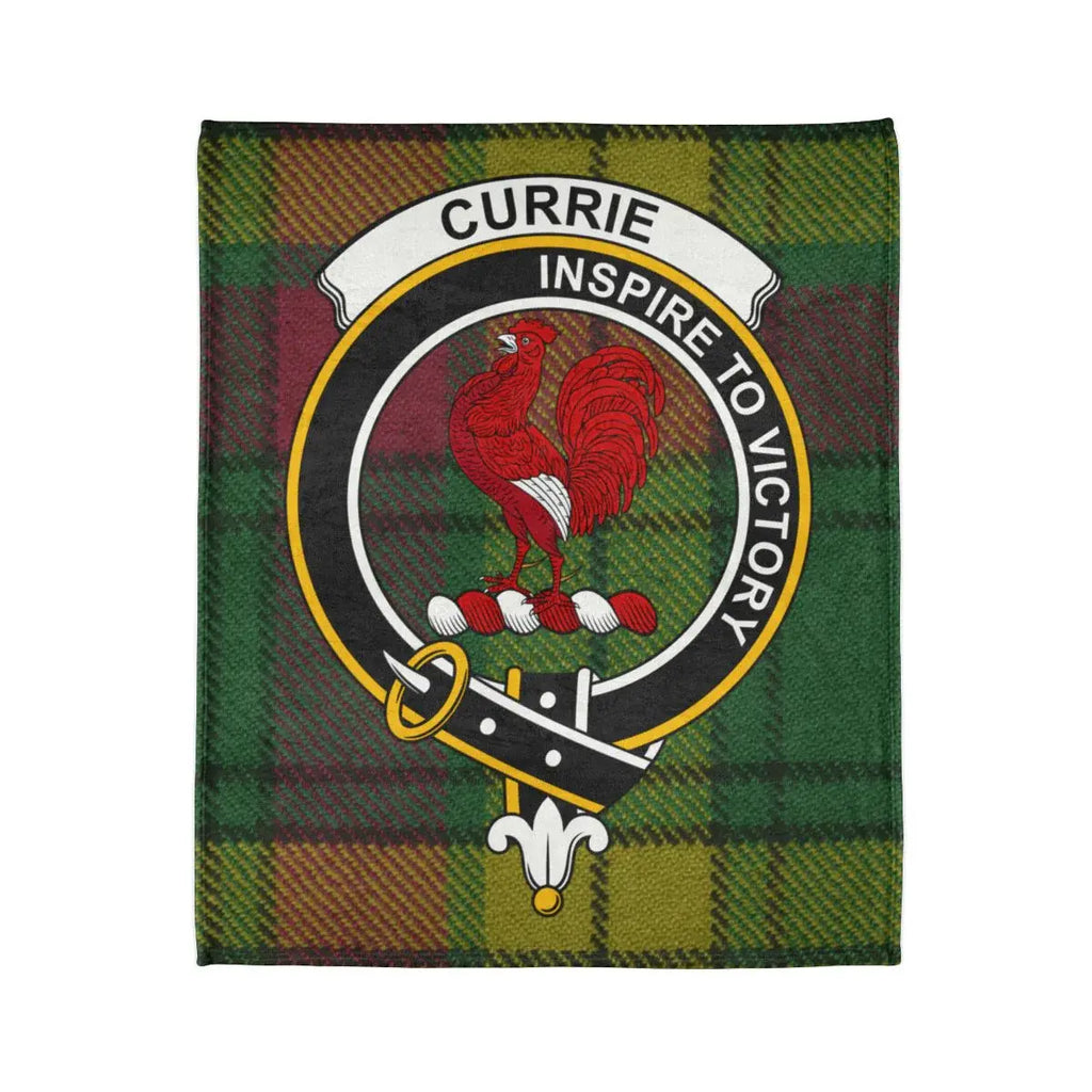 Currie Tartan Plaid with Rooster Design Blanket
