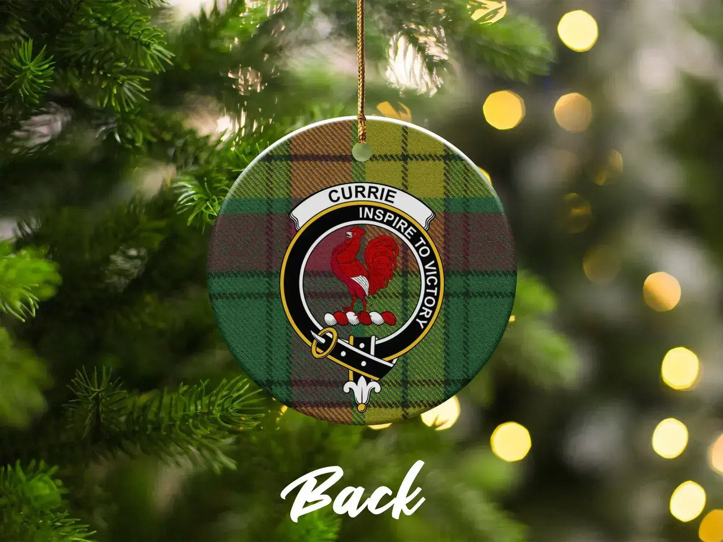 Currie Inspired Victory Plaid Ornament product