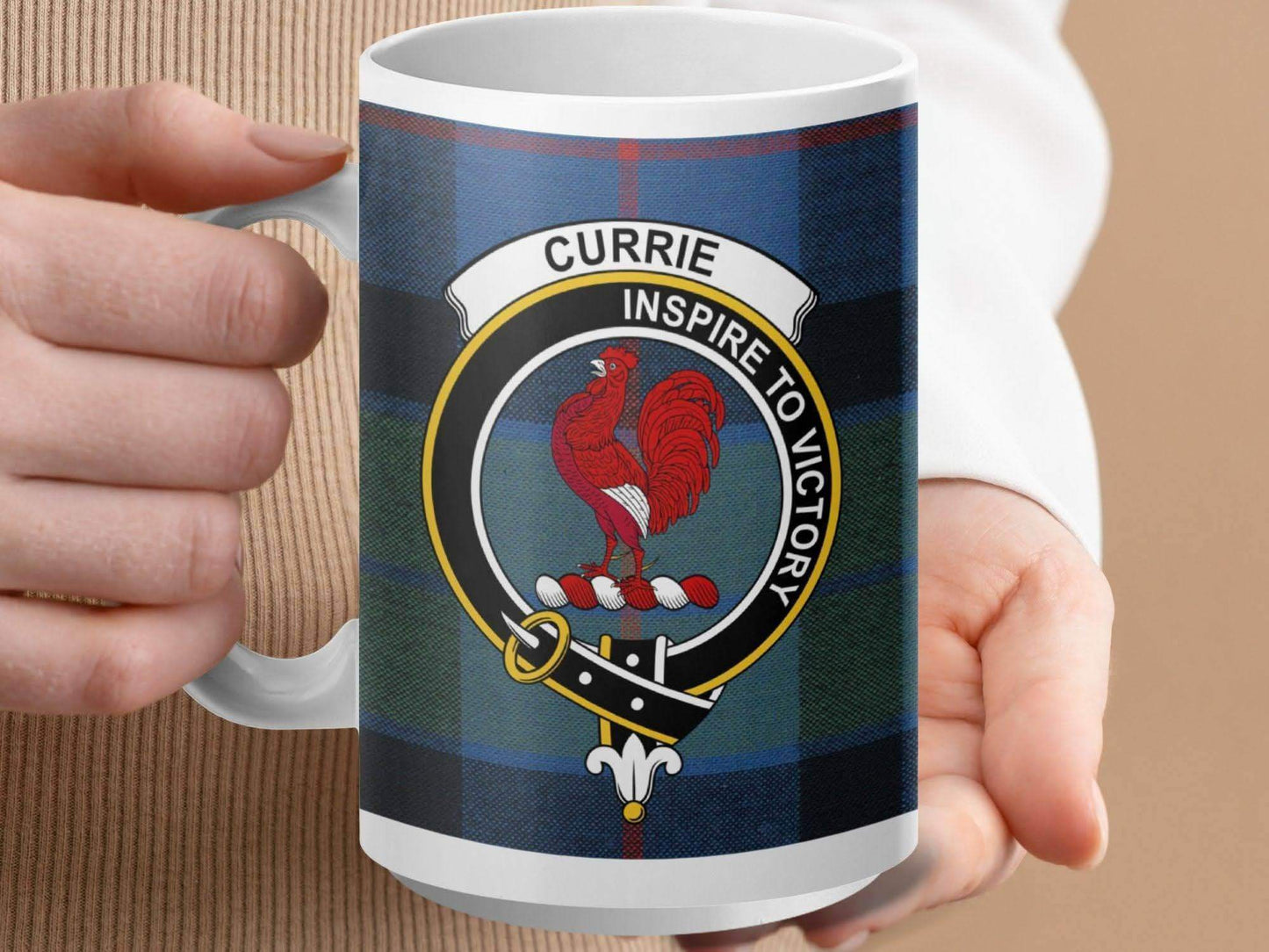 Clan Currie Inspire to Victory Crest Mug product