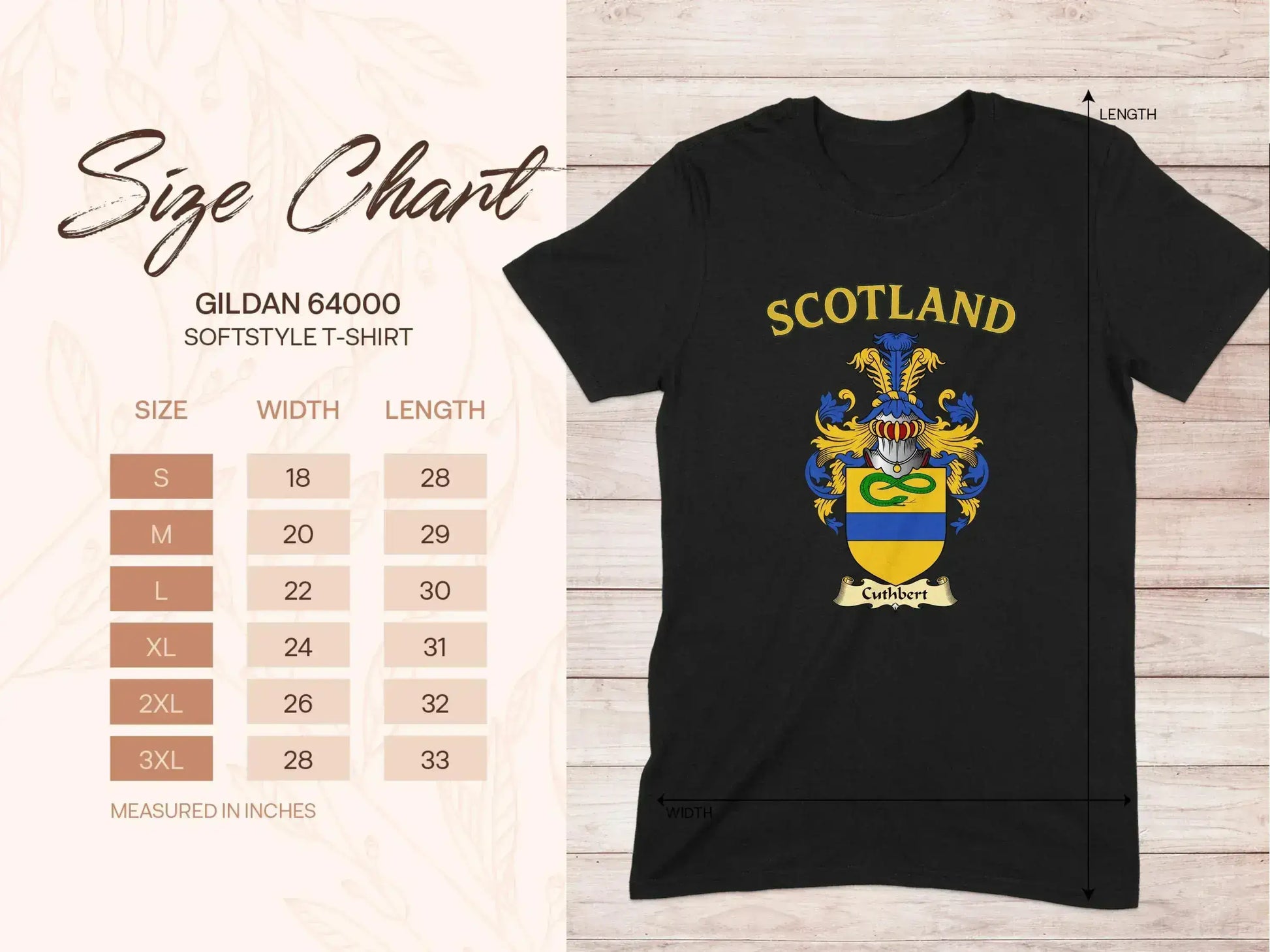 Scotland Softstyle T-Shirt with Family Crest product type