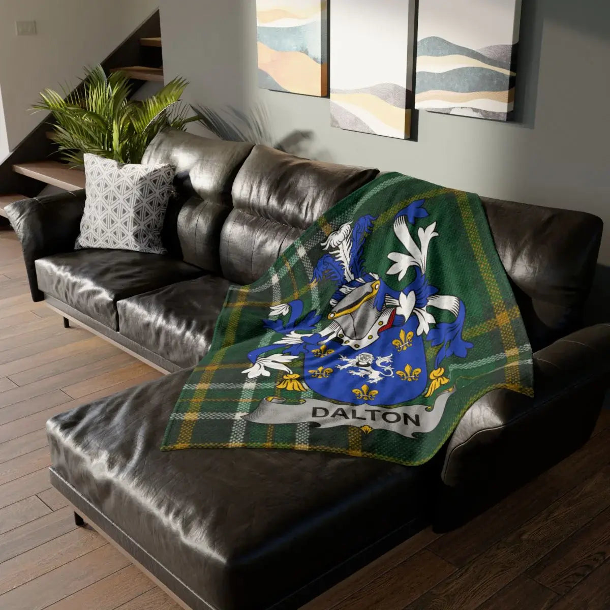 Dalton Family Crest Design Decorative Blanket