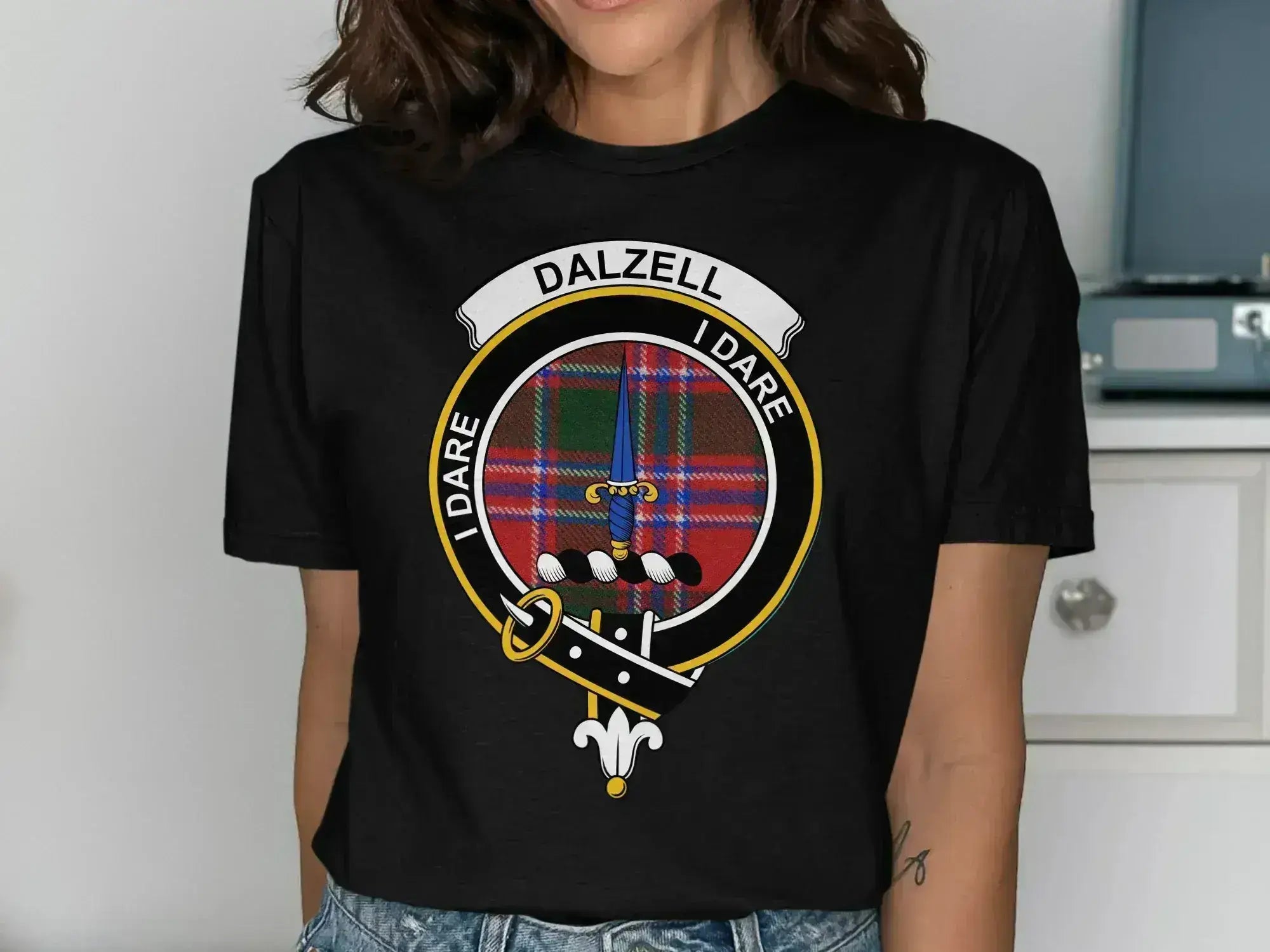 Dalzell I Dare Crest Emblem Graphic Tee product