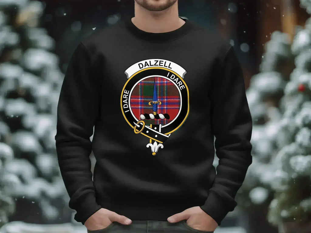 Dalzell Clan Crest Badge Black Sweatshirt product type