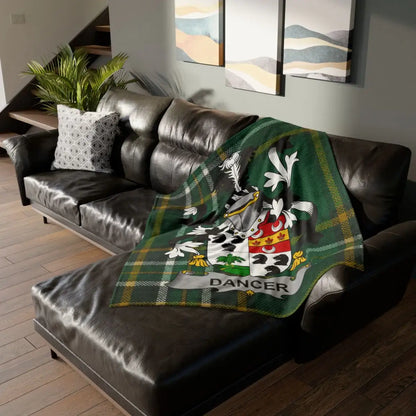 Green Tartan Heritage Design Cozy Blanket Throw