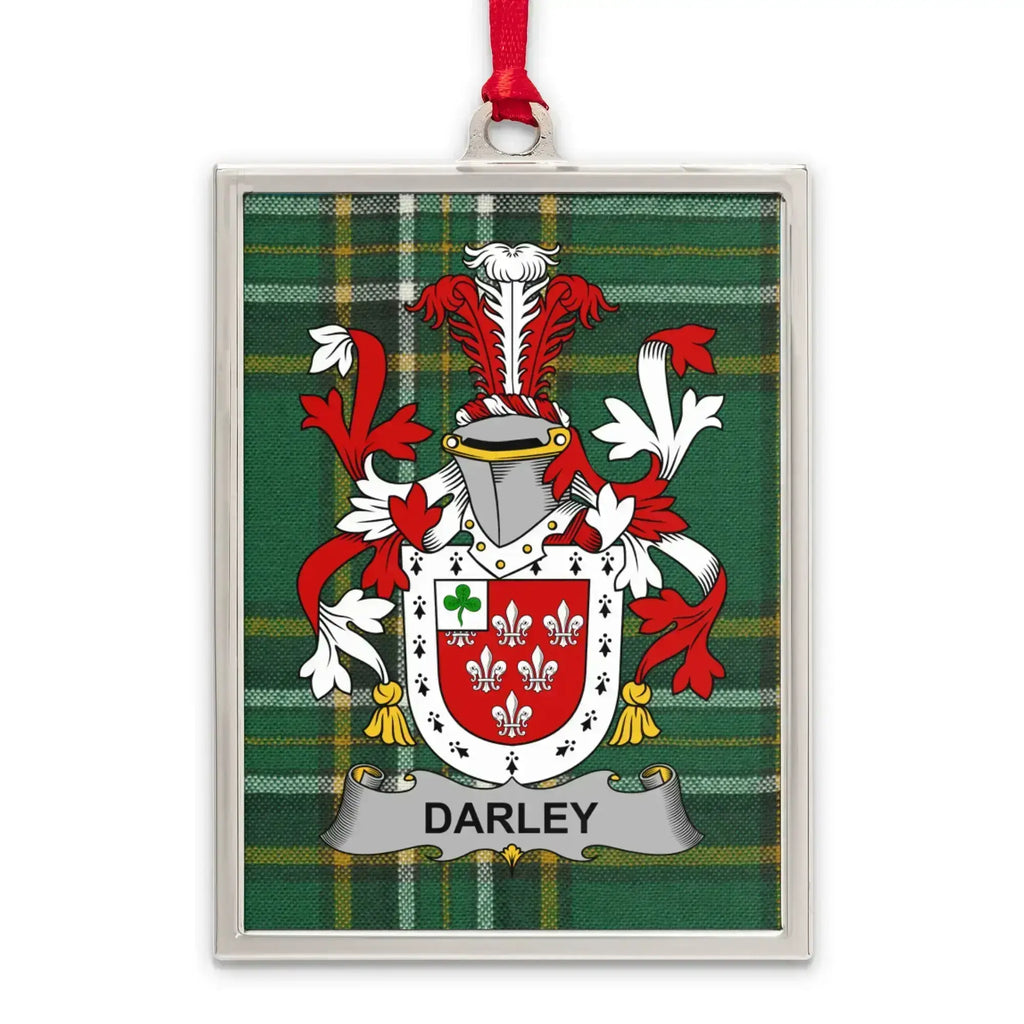 Darley Family Crest Plaid Design Hanging Ornament product