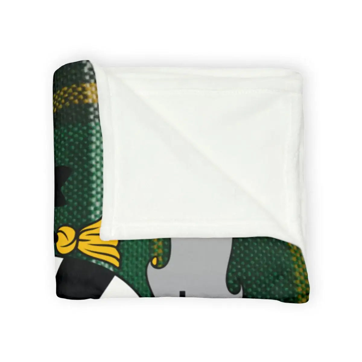 Cozy Green and Yellow Patterned Blanket Product