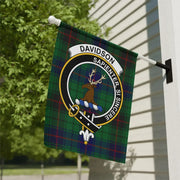 Davidson Clan Crest Tartan Garden Flag – Scottish Heritage
