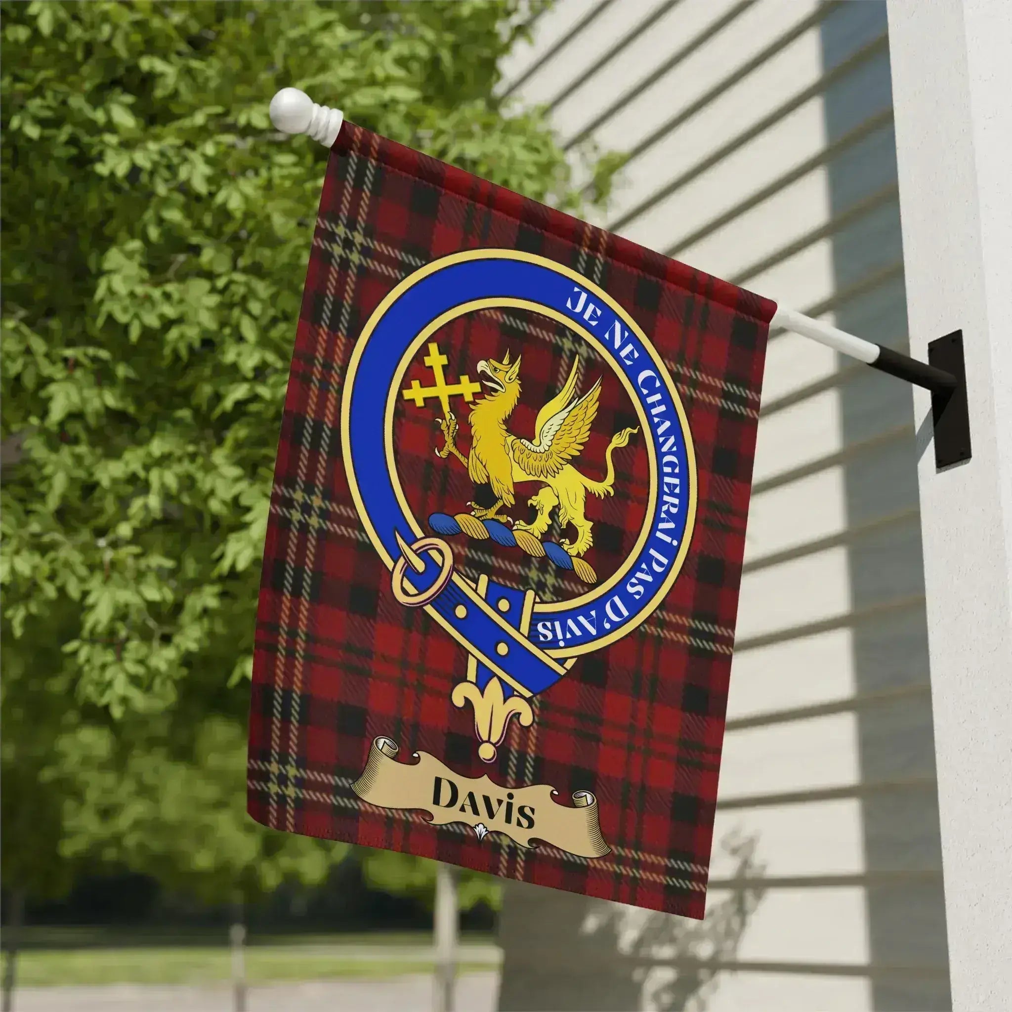 Custom Family Crest Tartan Personalized Flag