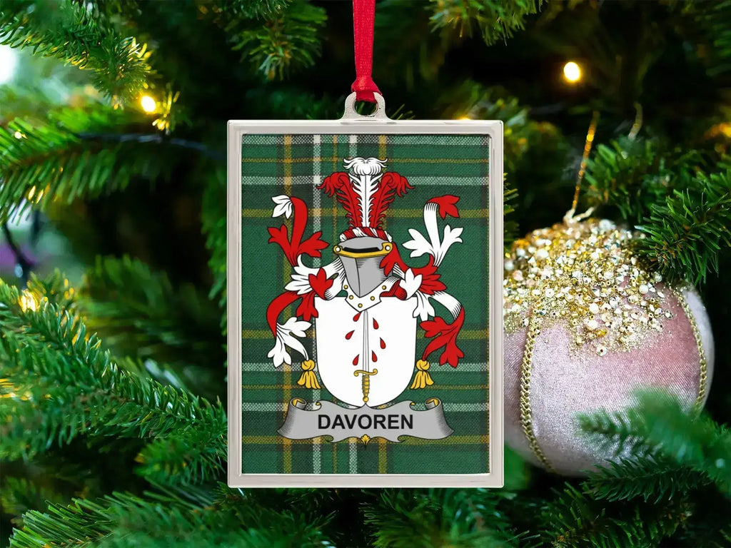 Personalized Family Crest Christmas Ornament product