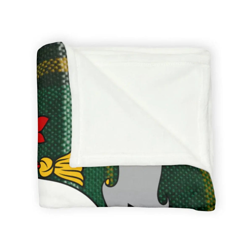 Cozy Cartoon Holiday Blanket for Christmas Festivities