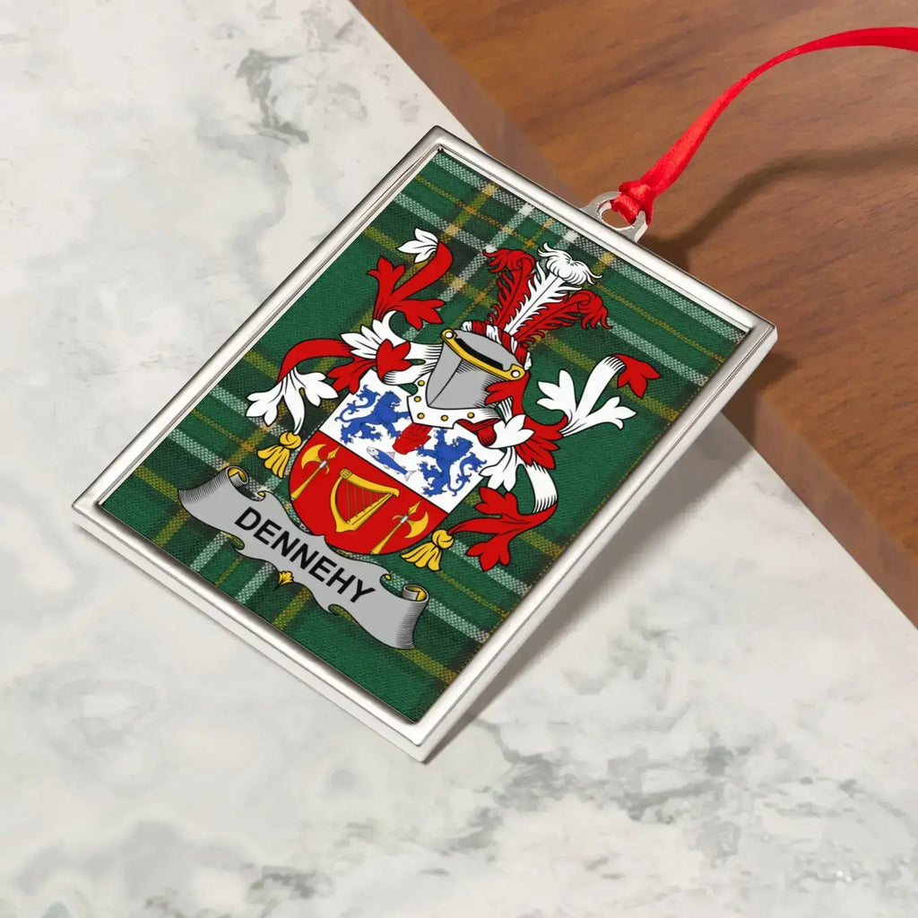 Personalized Dennehy Family Crest Ornament product type