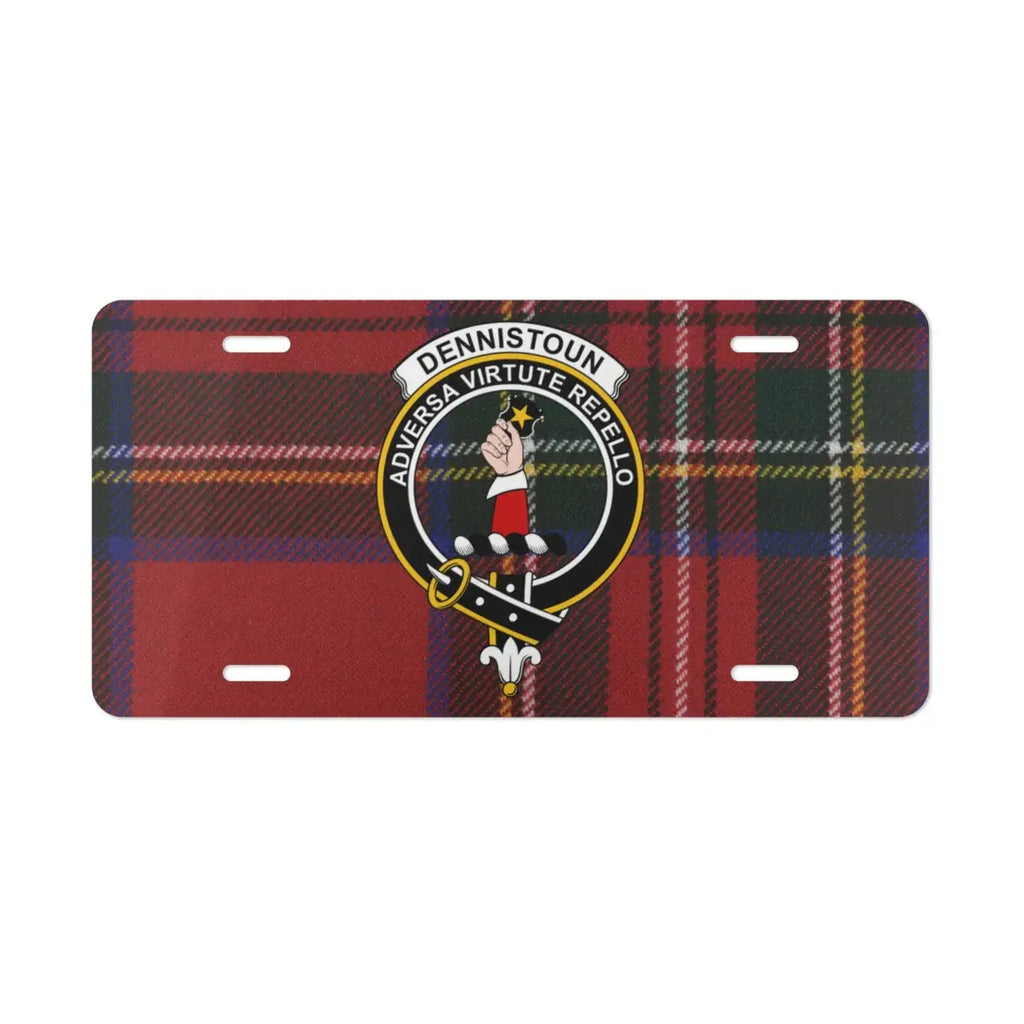 Dennistoun Adversas Virtute Repello License Plate product