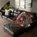 Clan Dennistoun Crest Tartan Throw Blanket product