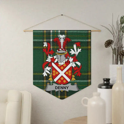 Denny Family Crest Tartan Plaid Wall Hanging Decor product type