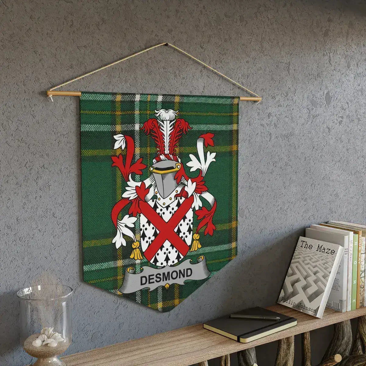 Desmond Family Crest Scottish Tartan Wall Hanging product