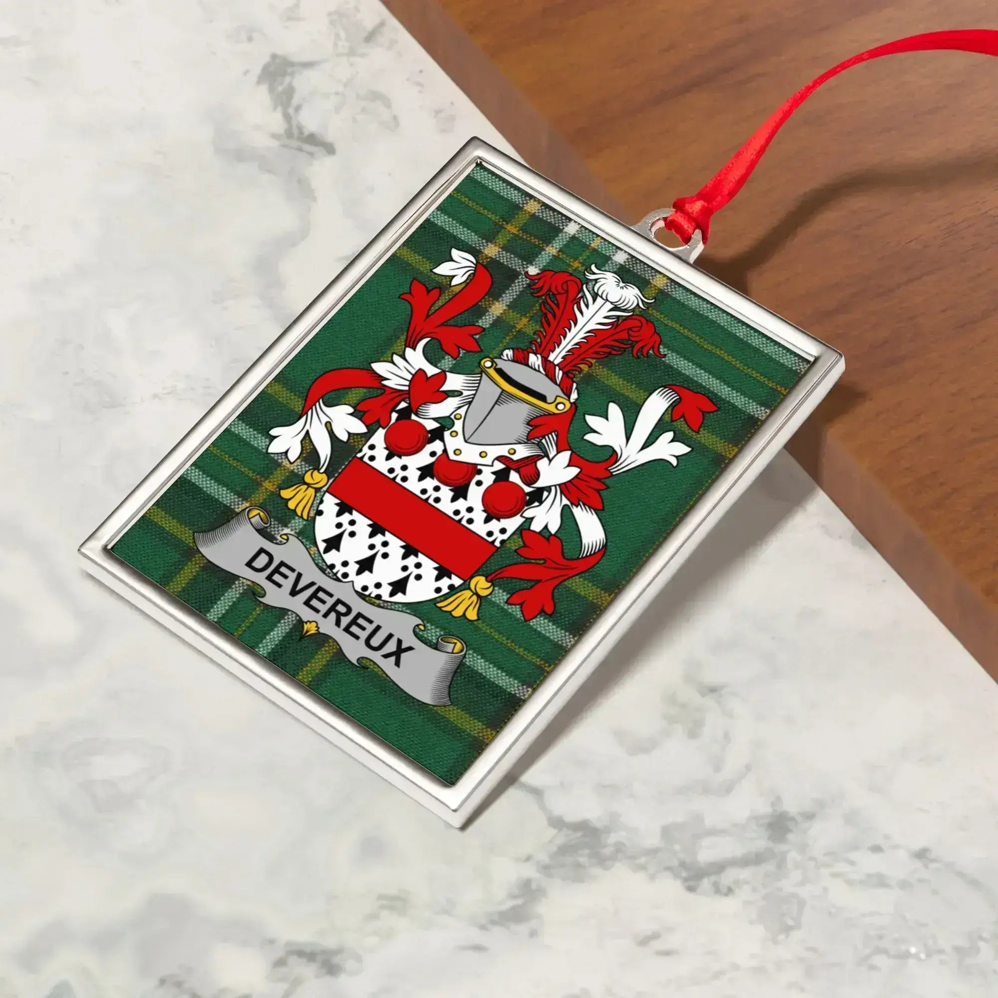 Devereux Family Crest Ornament for Holiday Decor product