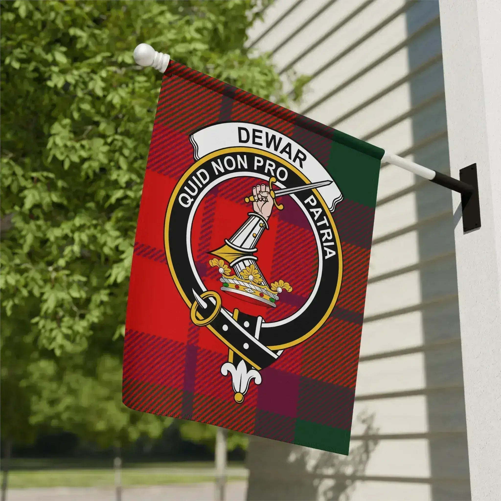 Dewar Quid Non Pro Patria Plaid Banner
