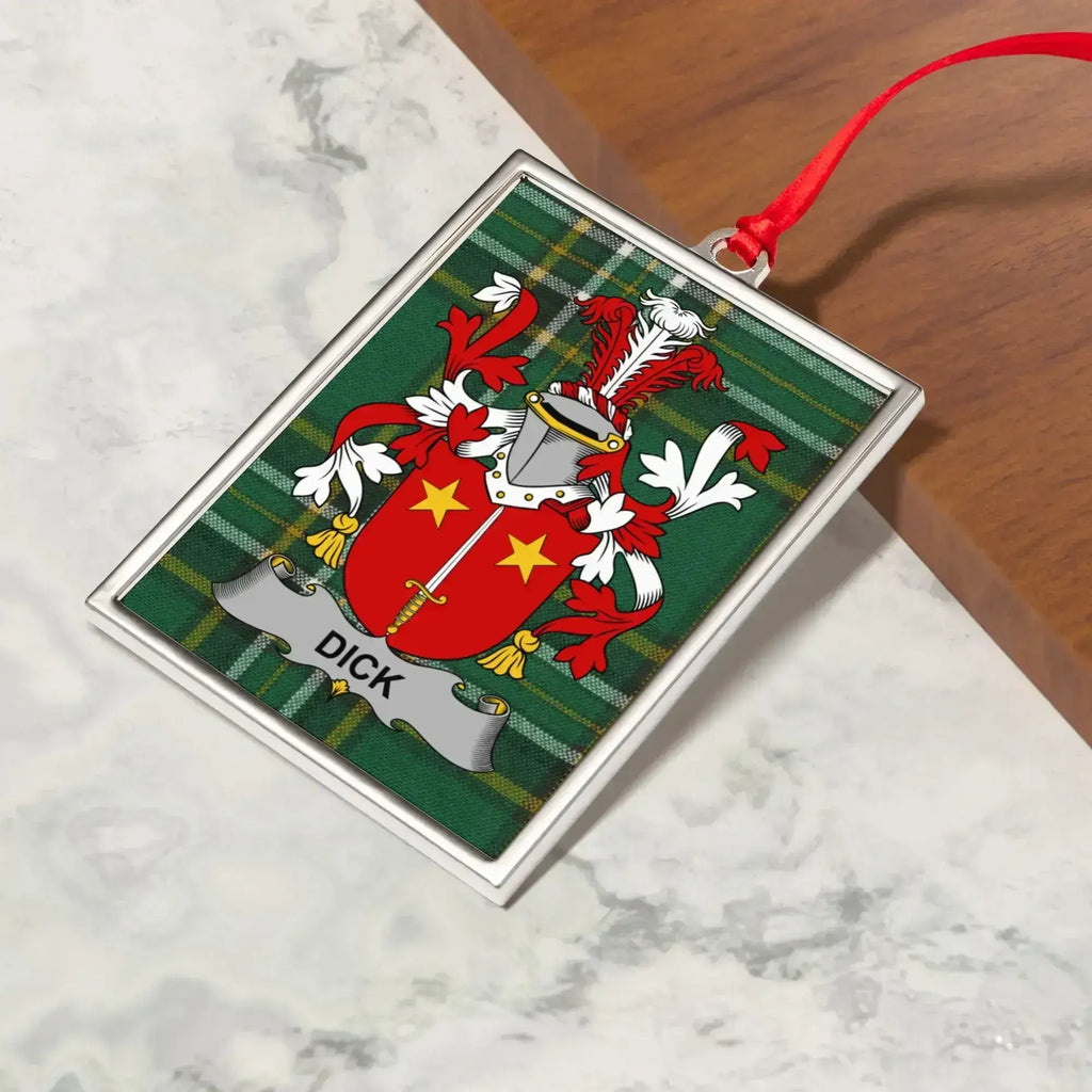 Family Crest Tartan Design Custom Ornament product type