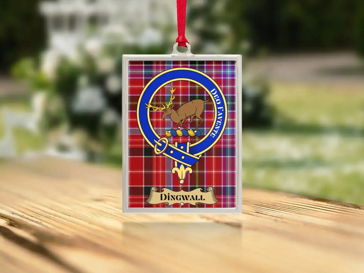 Dingwall Clan Plaid Crest Design Rectangular Product