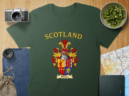 Scotland Dirom Family Crest Graphic T-Shirt product type