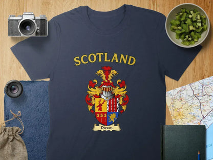 Scotland Dirom Family Crest Emblem T-Shirt product