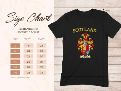 Scotland Emblem Printed Black Softstyle T-shirt product