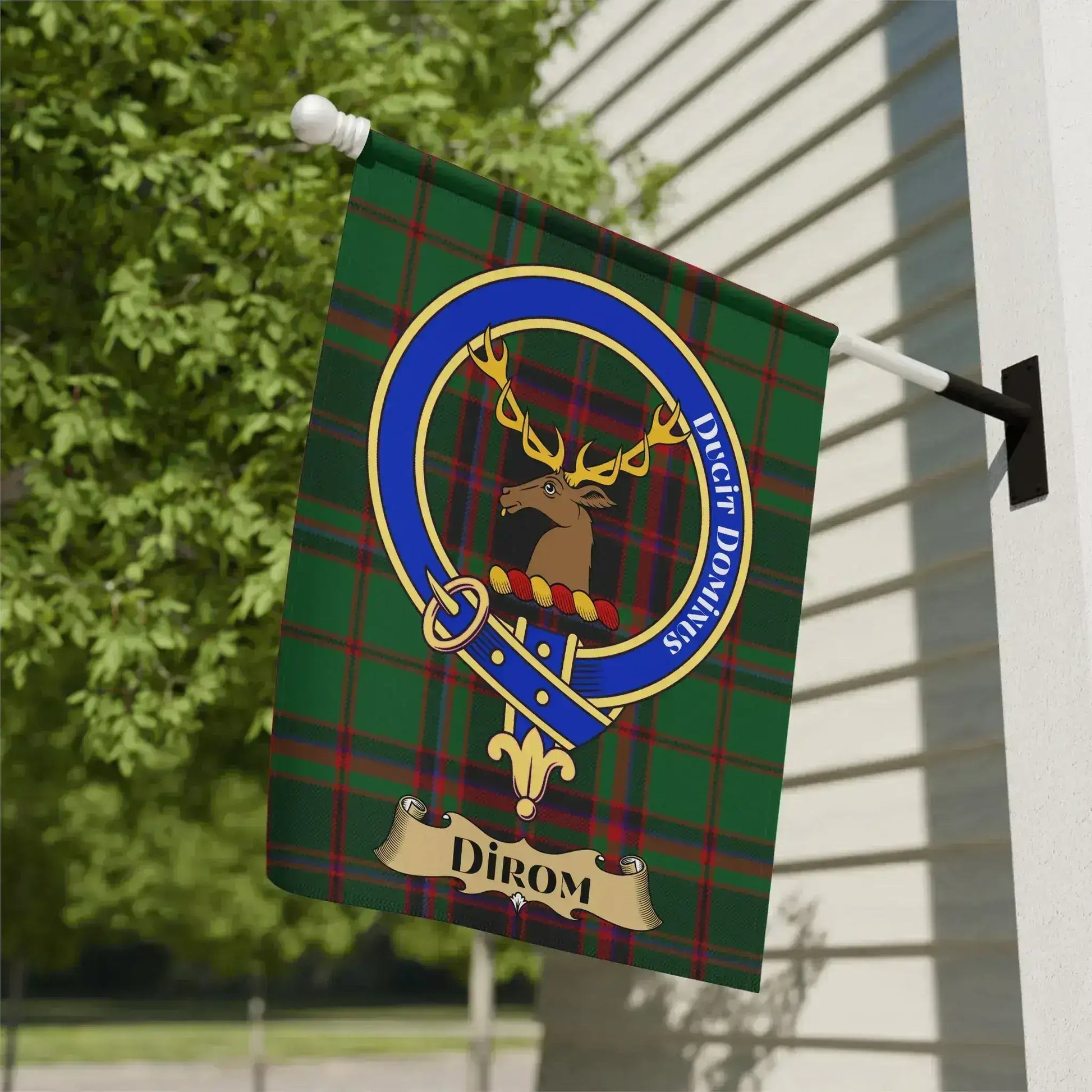 Dirom Plaid Flag Banner for Indoor or Outdoor Decor product