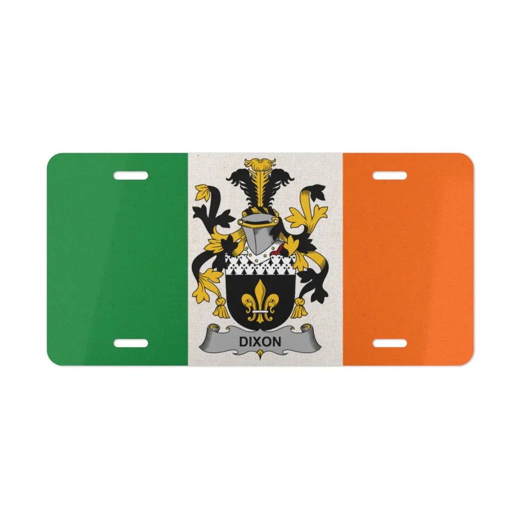 Dixon Family Crest License Plate Decorative Product