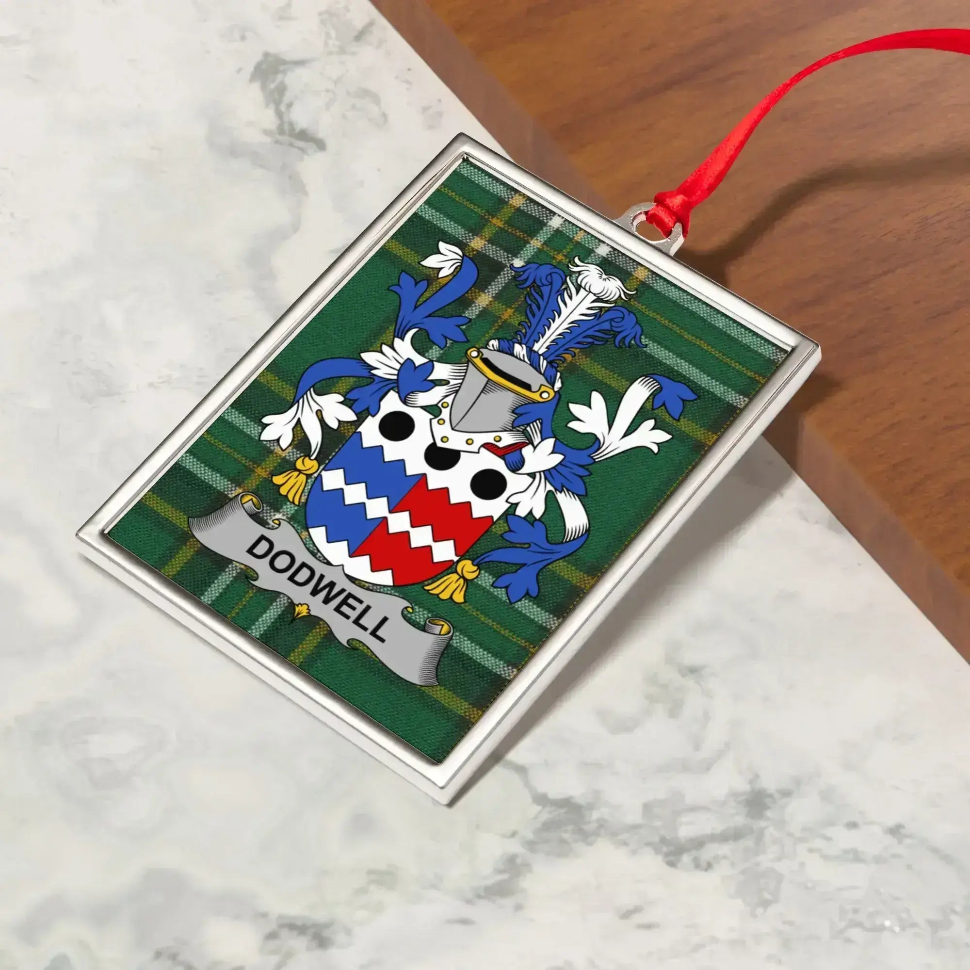 Personalized Family Crest Hanging Ornament product