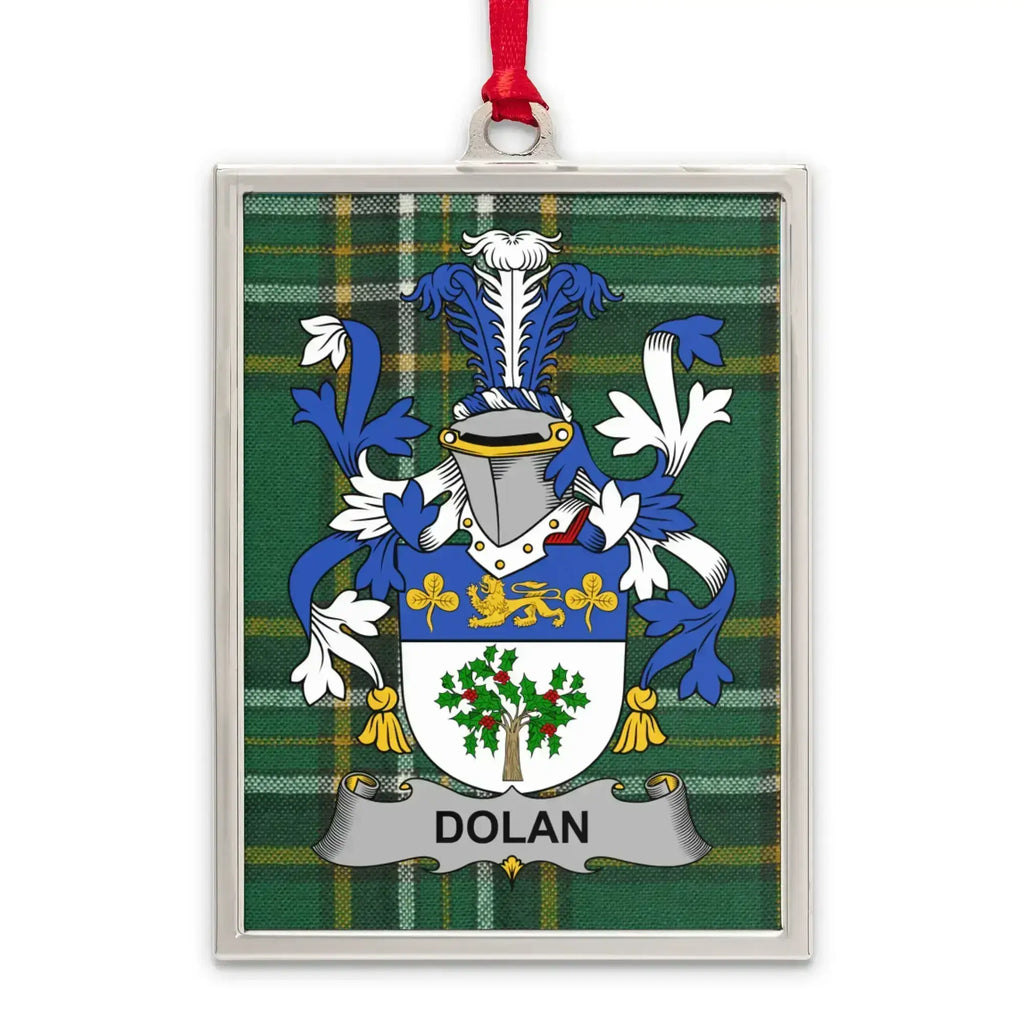 Dolan Crest Plaid Background Rectangular Ornament product
