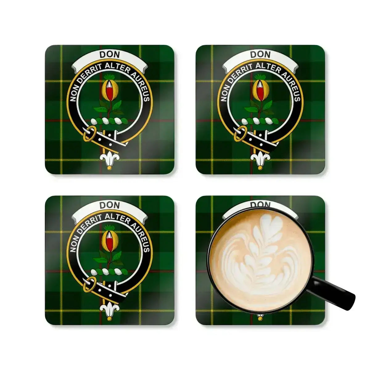 Family Crest Plaid Design Table Drinkware product type