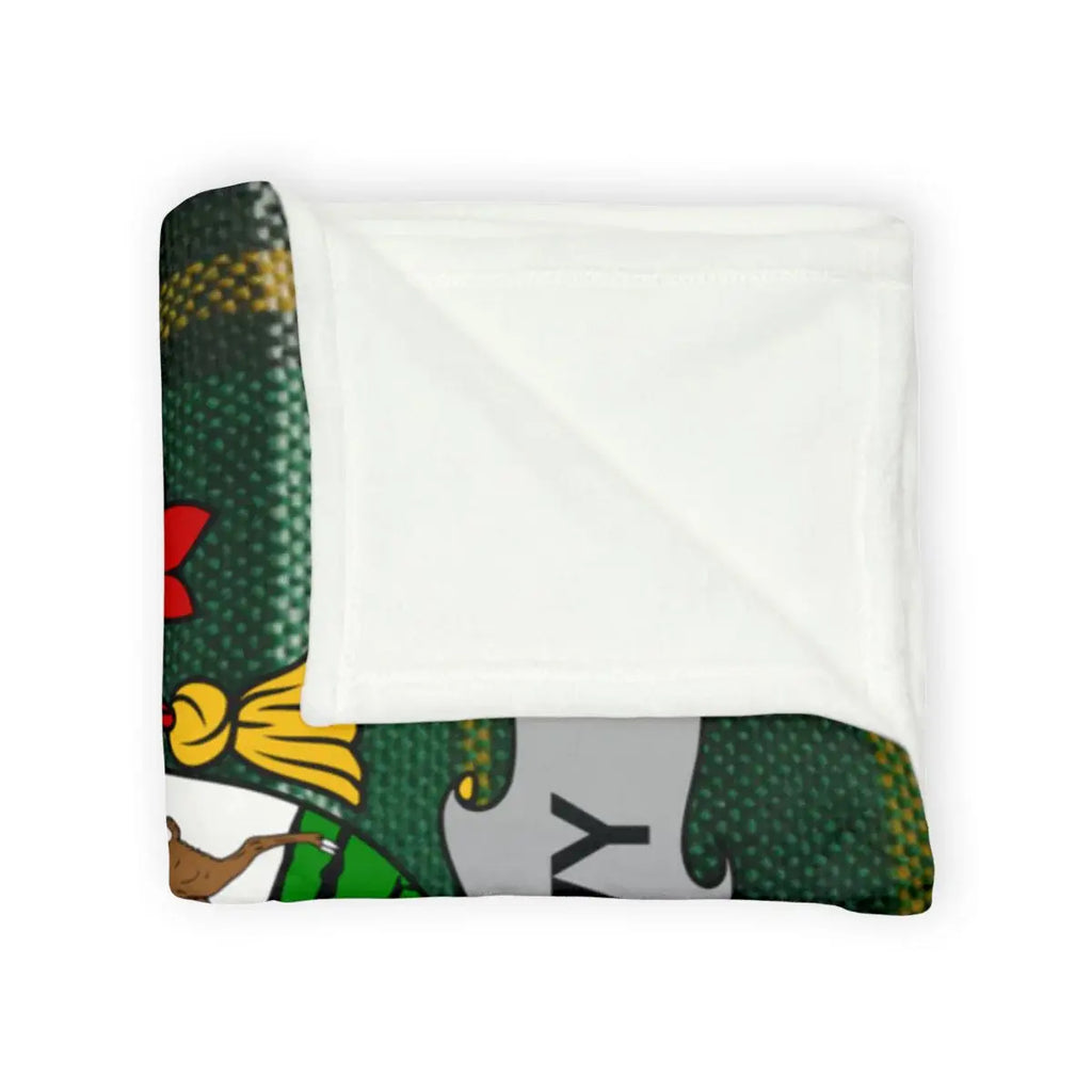 Vibrant Colorful Folded Soft Cozy Blanket
