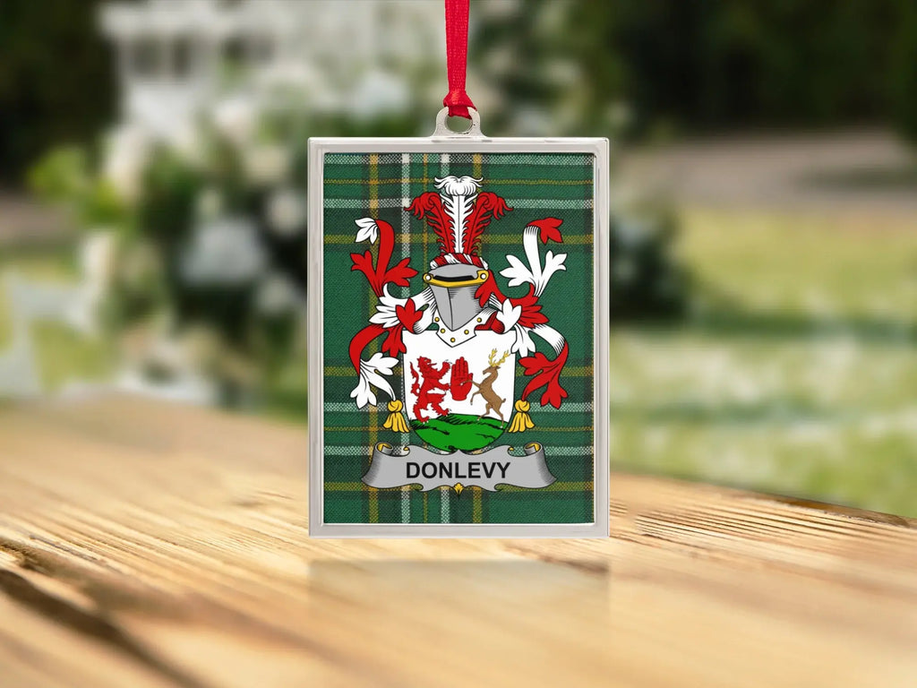Customizable Donlevy Family Crest Ornament product