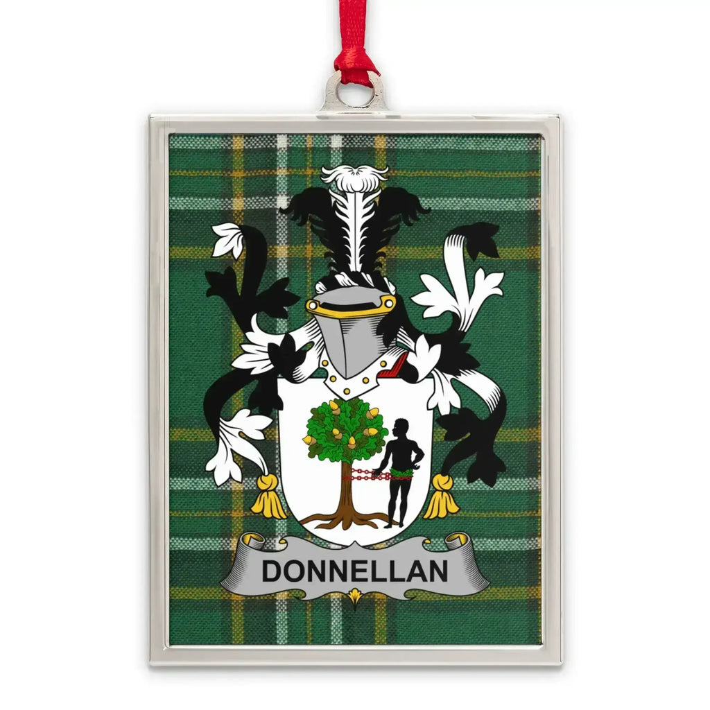 Donnellan Family Crest Plaid Ornament Product