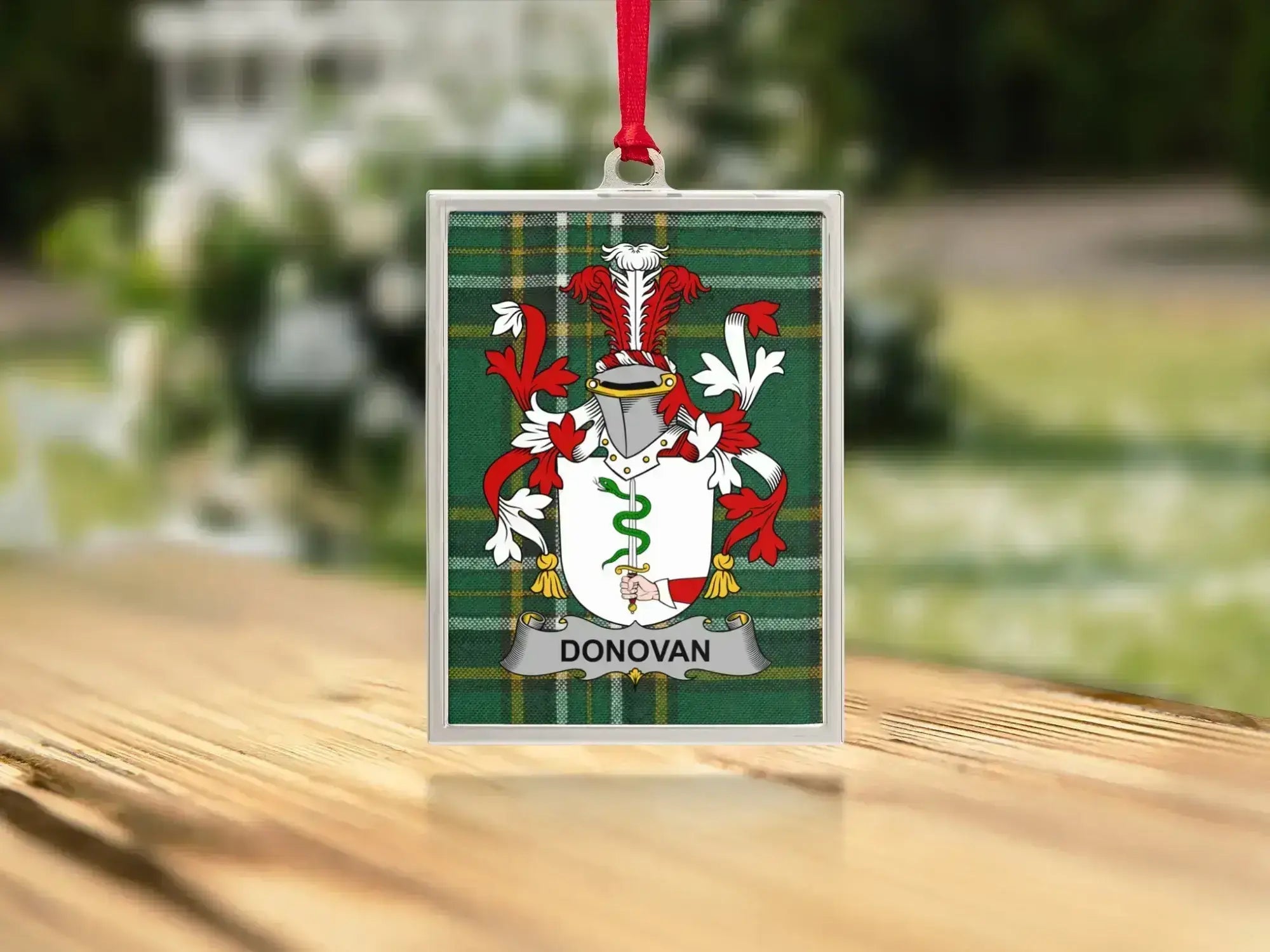 Personalized Donovan Coat of Arms Square Ornament product