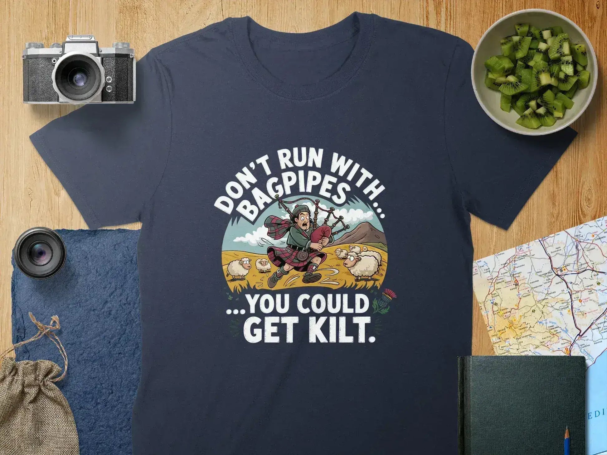 Humorous Don't Run Bagpipes You Could Get Kilt product