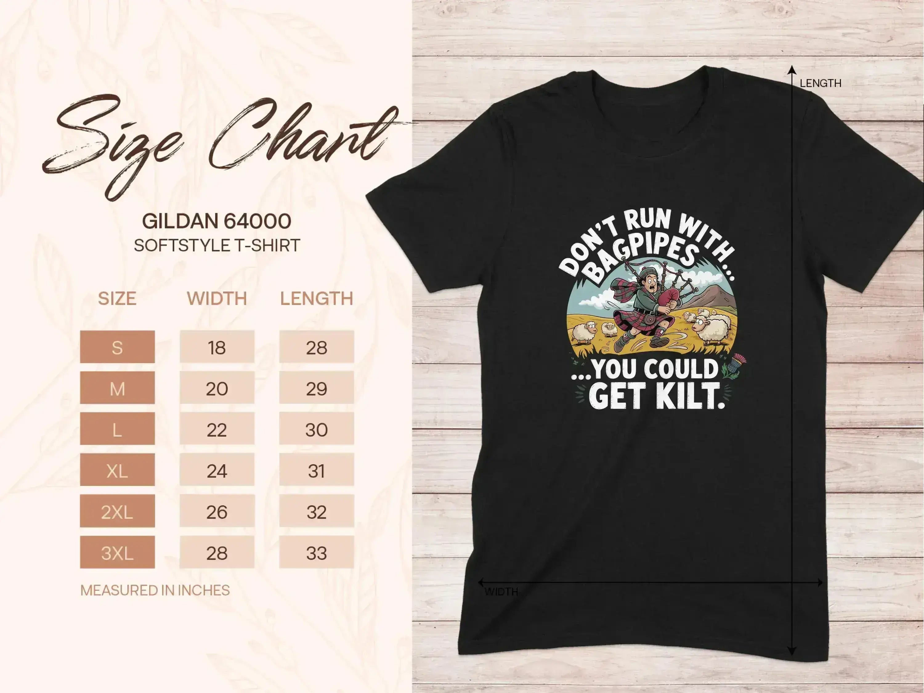 Don't Run With Bagpipes You Could Get Kilt T-Shirt product