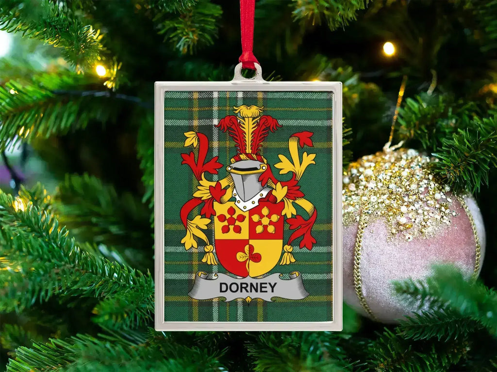 Dorney Family Crest Hanging Christmas Decoration product