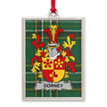 Dorney Coat of Arms Plaid Background Ornament product type