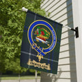 Douglass clan crest tartan garden flag 12x18 inches — poly poplin-canvas with heraldic design