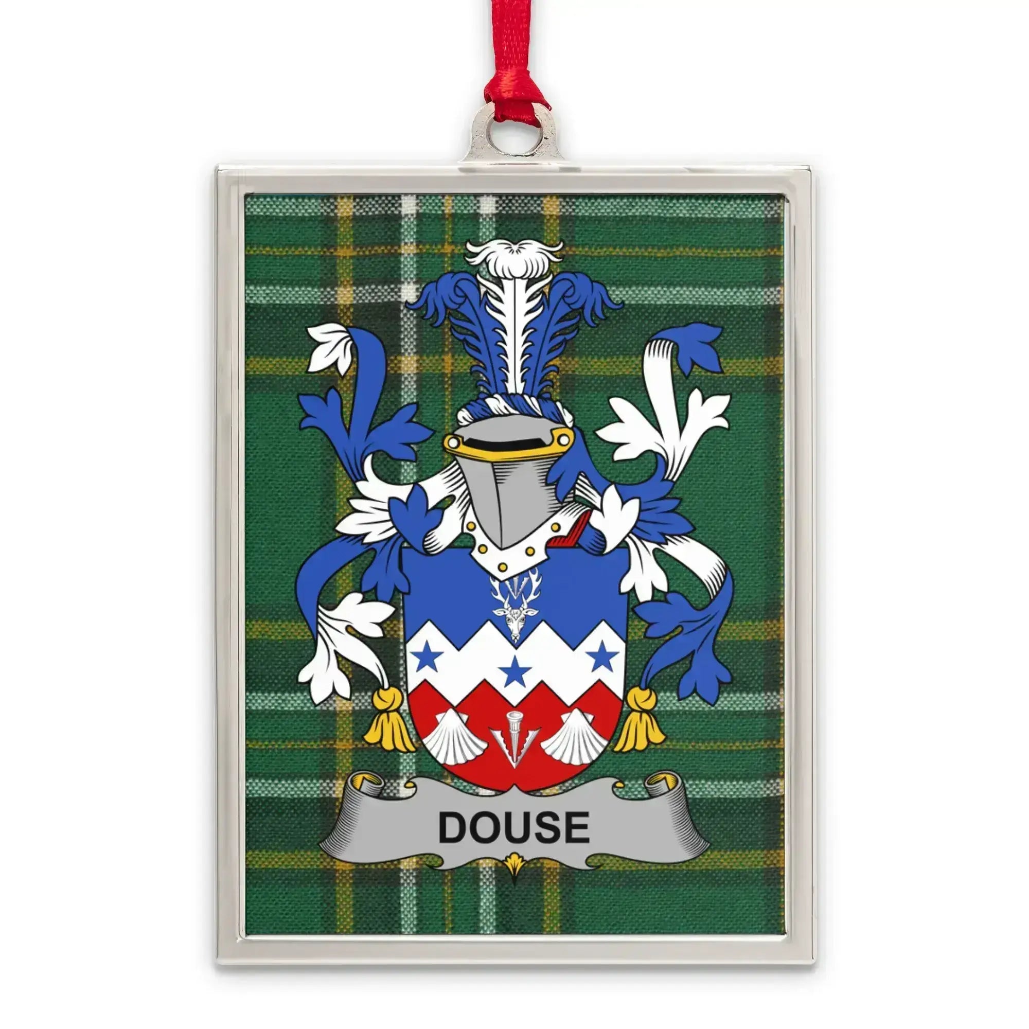 Douse Family Crest Plaid Background Design product type