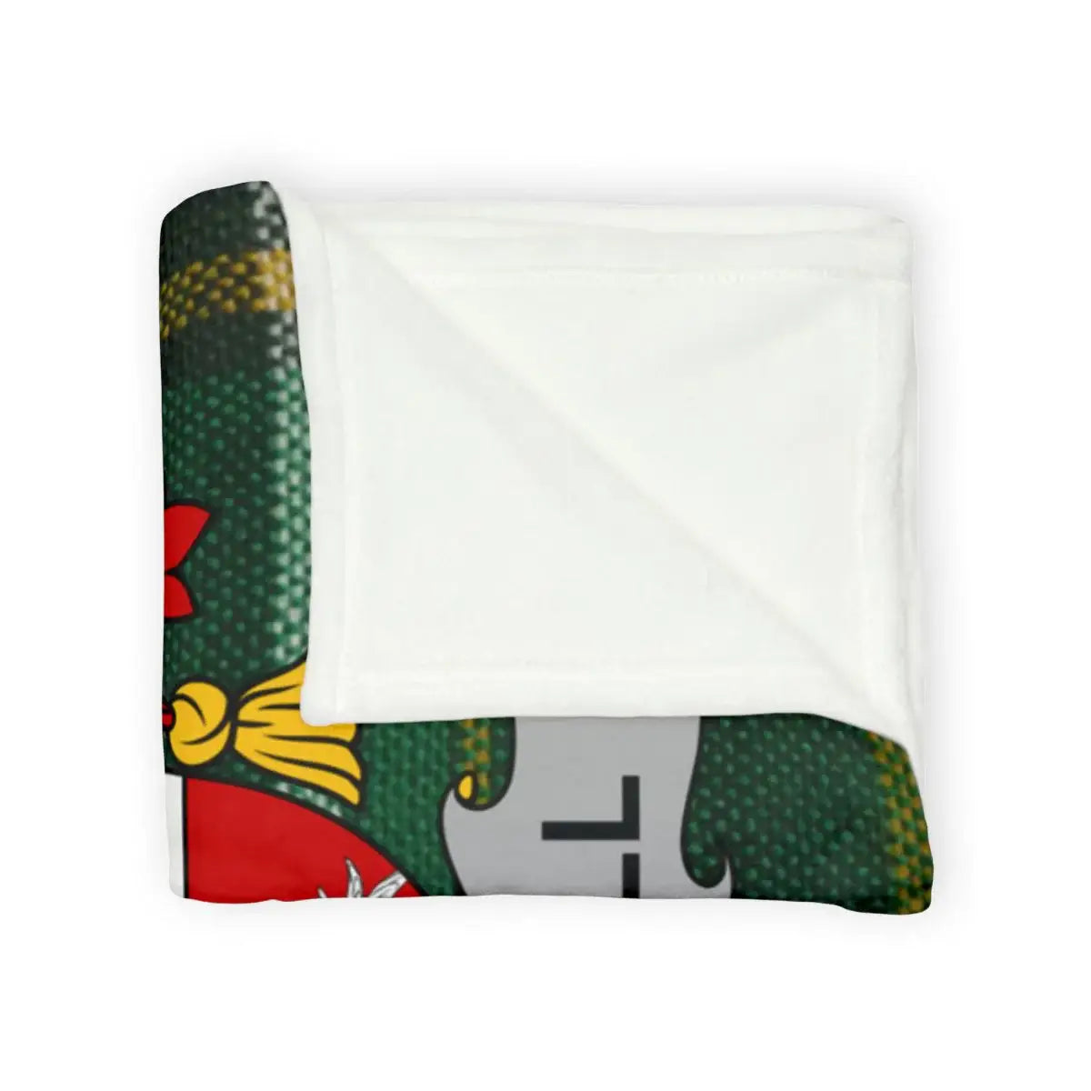 Green Red and Gray Patterned Blanket Product
