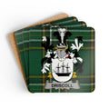 Driscoll Family Crest Tartan Plaid Square Coasters product